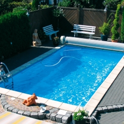 Set piscina dreptunghiulara 45 m³