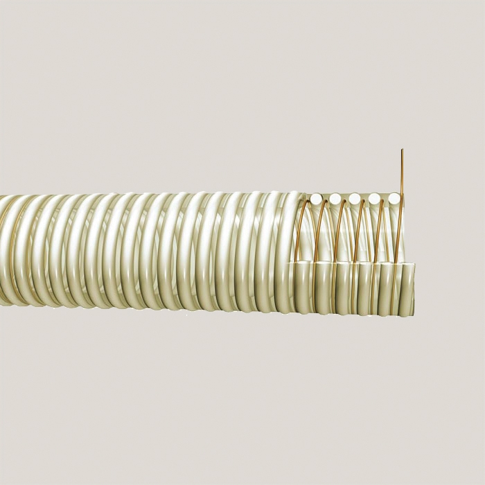 Furtun poliuretan cu spira PVC+fir antistatic 90 x 99,4mm