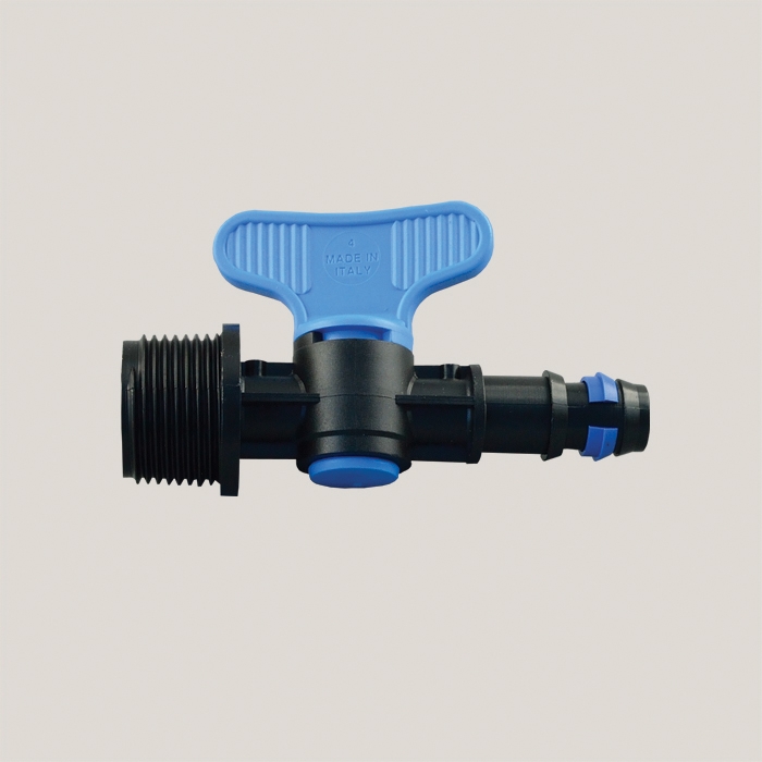 Robinet pentru tub de picurare cu FE 16 mm x 3/4”