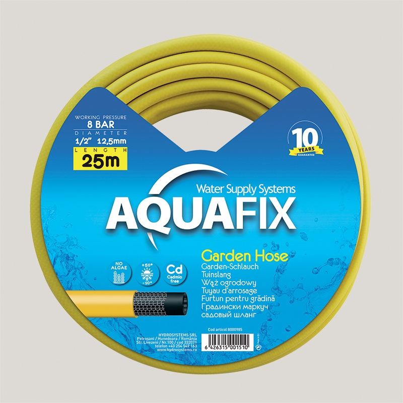 Furtun pentru gradina AquaFix 12.5mm (1/2'') (5m)