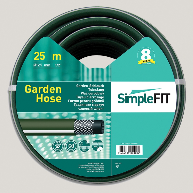 Furtun pentru gradina SimpleFit 12.5mm (1/2'') (5m)